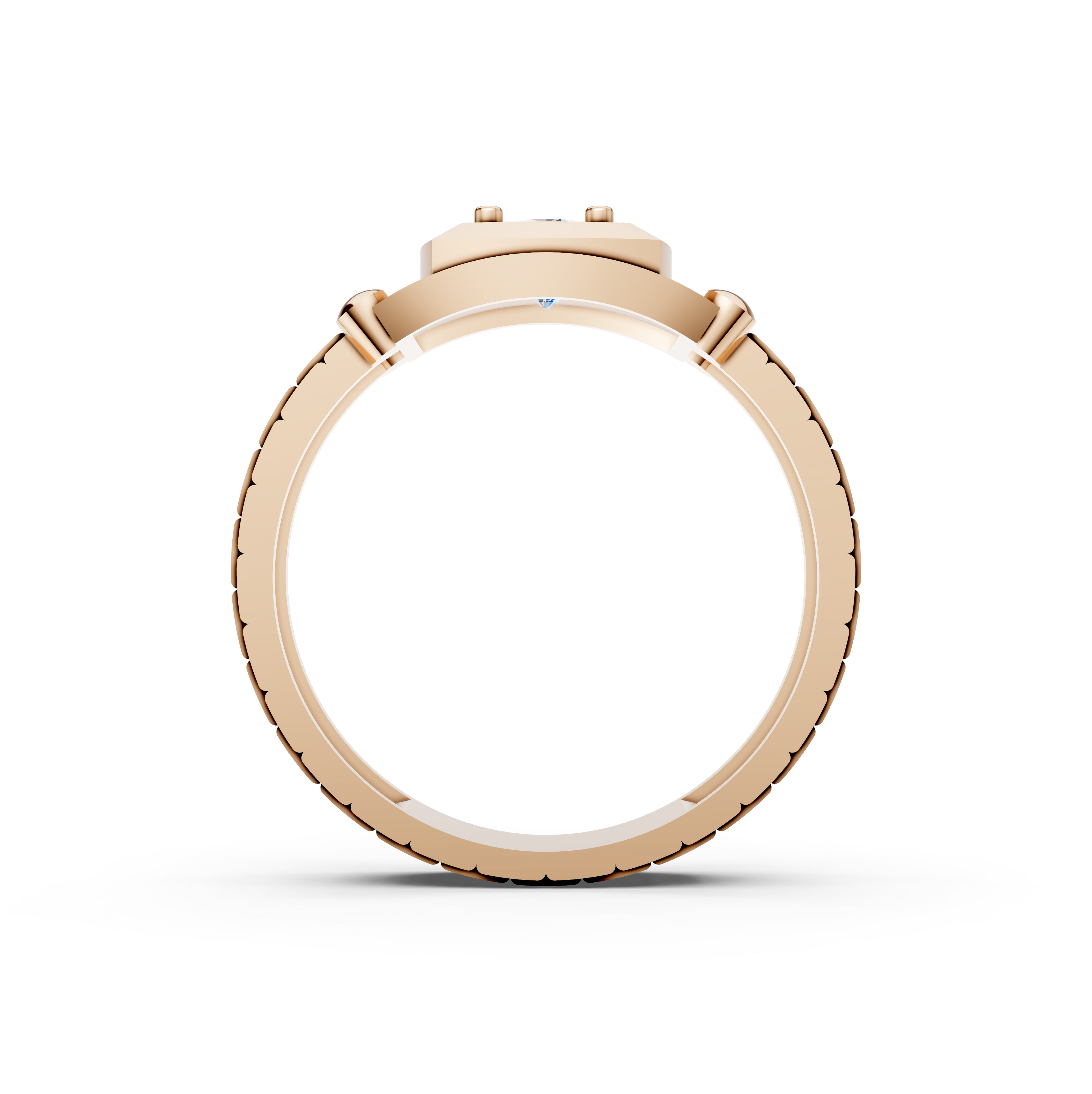 Men's Presidential Watch-Link Certified Lab Diamond Ring