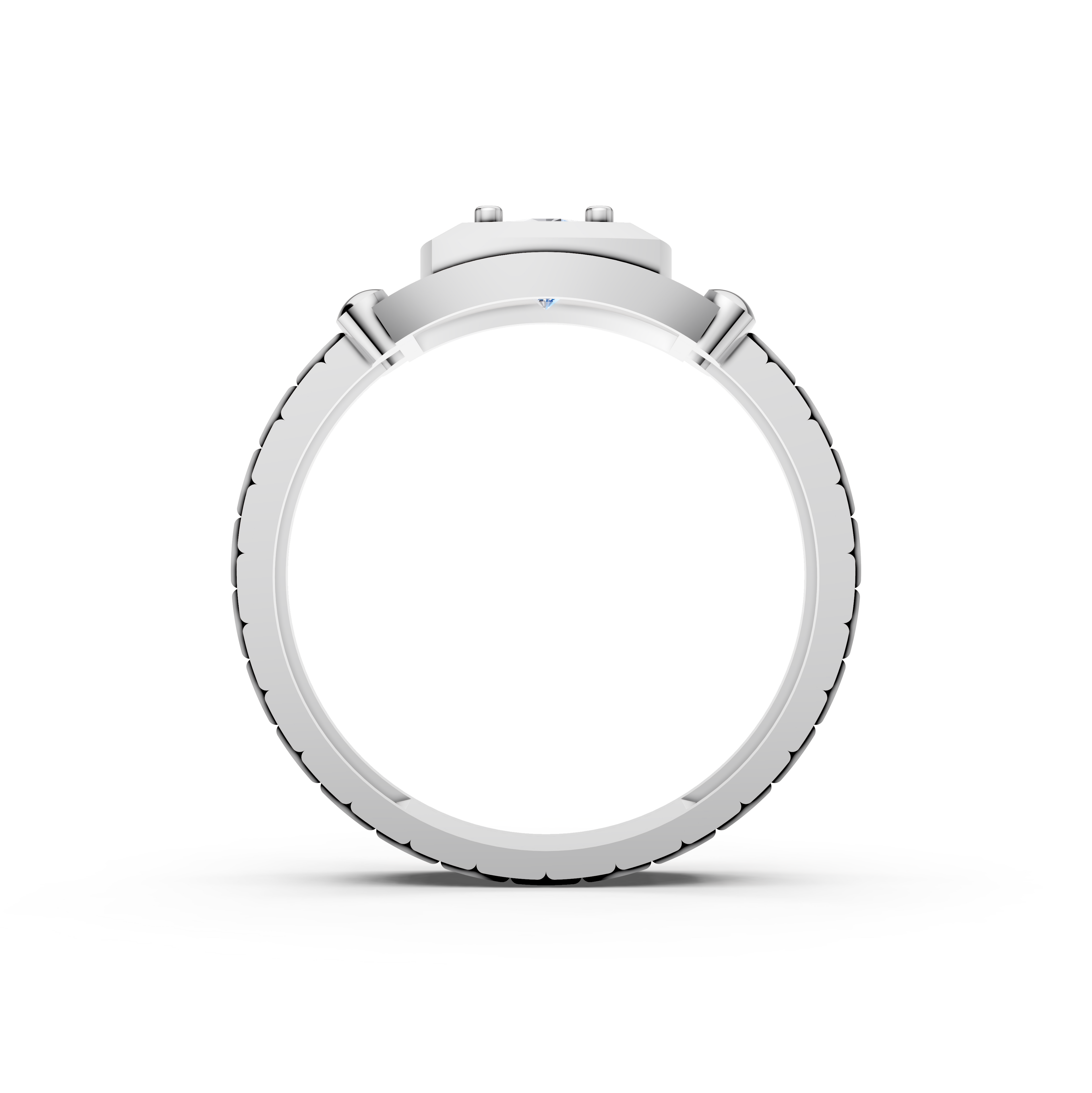 Men's Presidential Watch-Link Certified Lab Diamond Ring