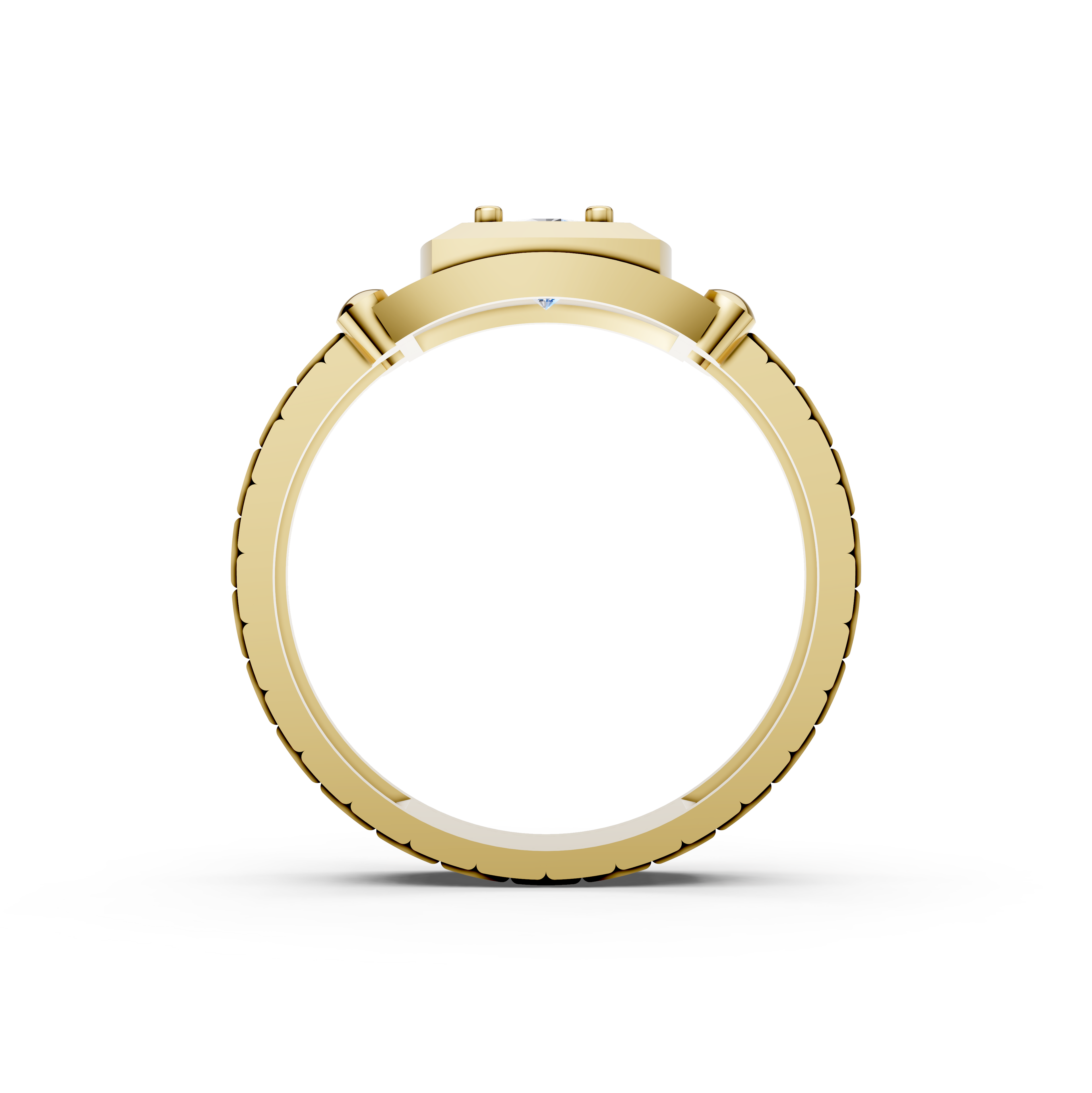 Men's Presidential Watch-Link Certified Lab Diamond Ring