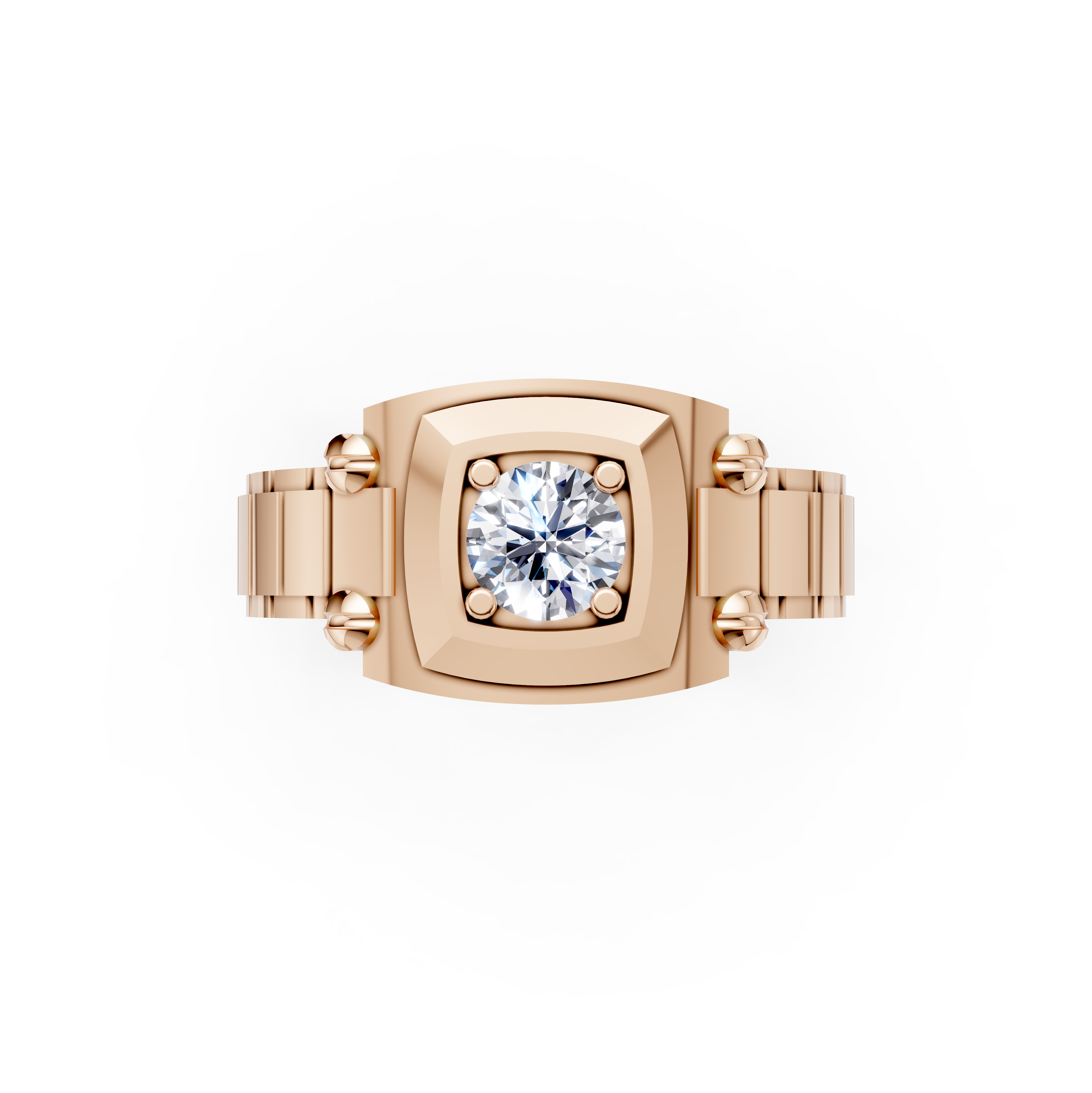 Men's Presidential Watch-Link Certified Lab Diamond Ring