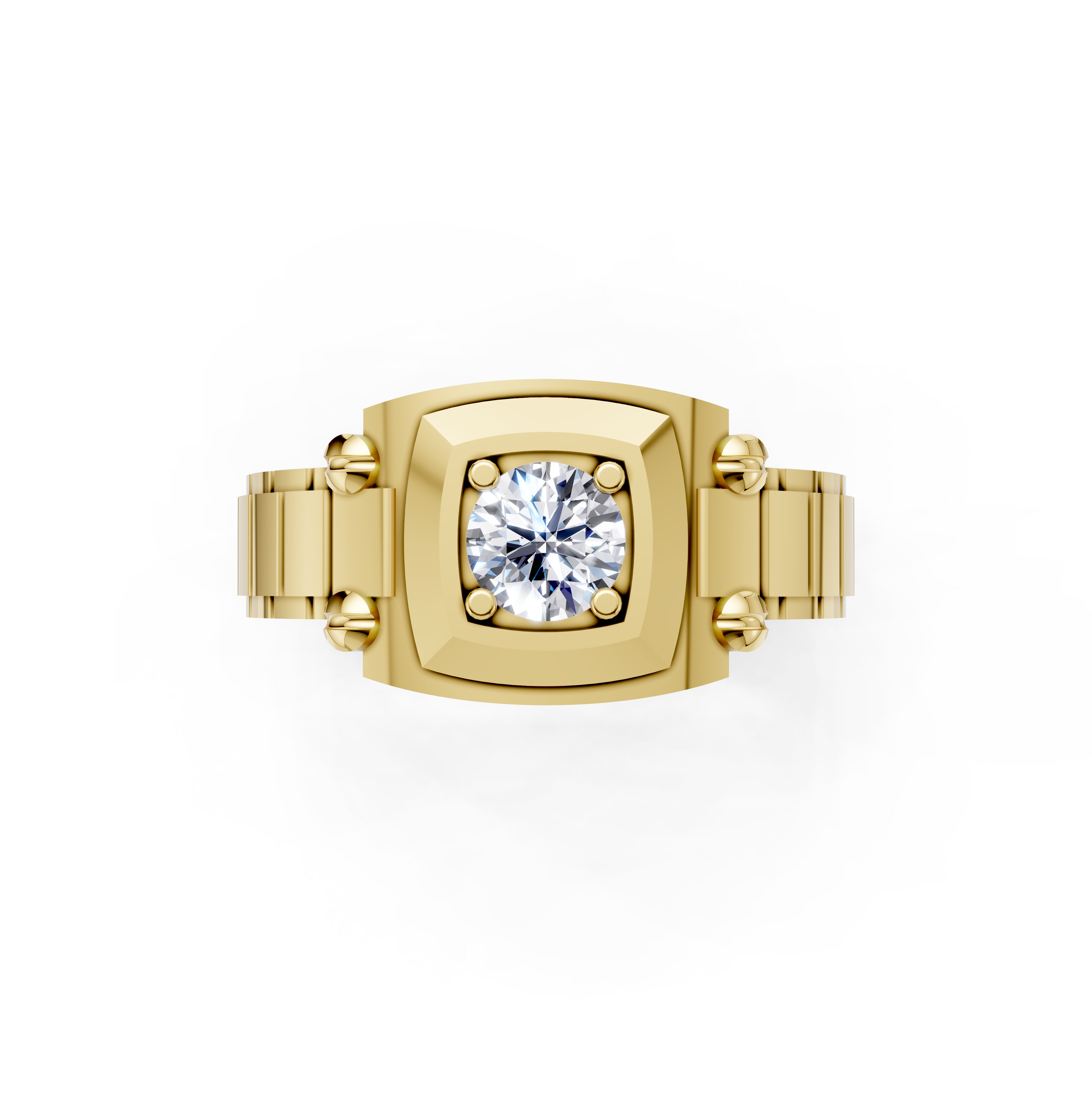 Men's Presidential Watch-Link Certified Lab Diamond Ring